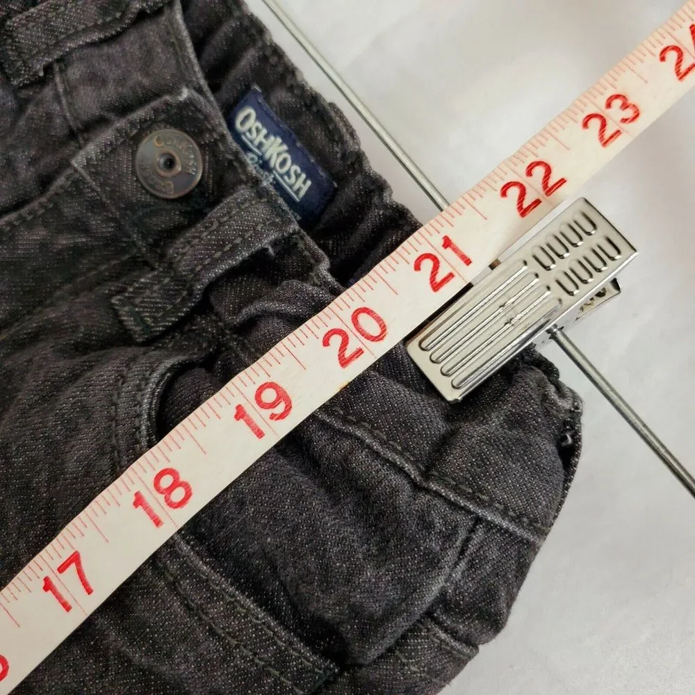Oshkosh Boys Fleece Lined‎ Black Jeans Size 2T Warm Straight Fit